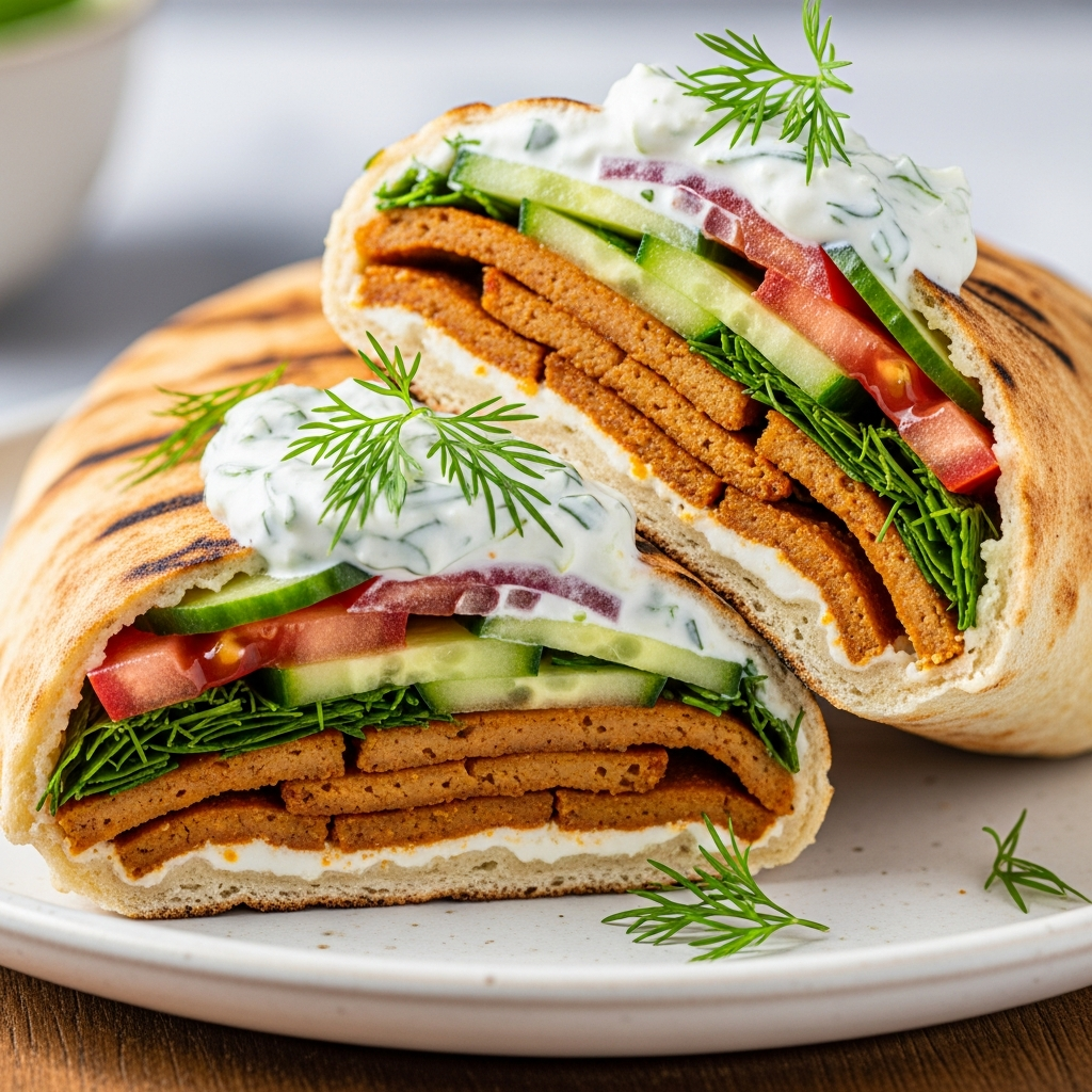 Seitan Chik'n Tzatziki Wrap